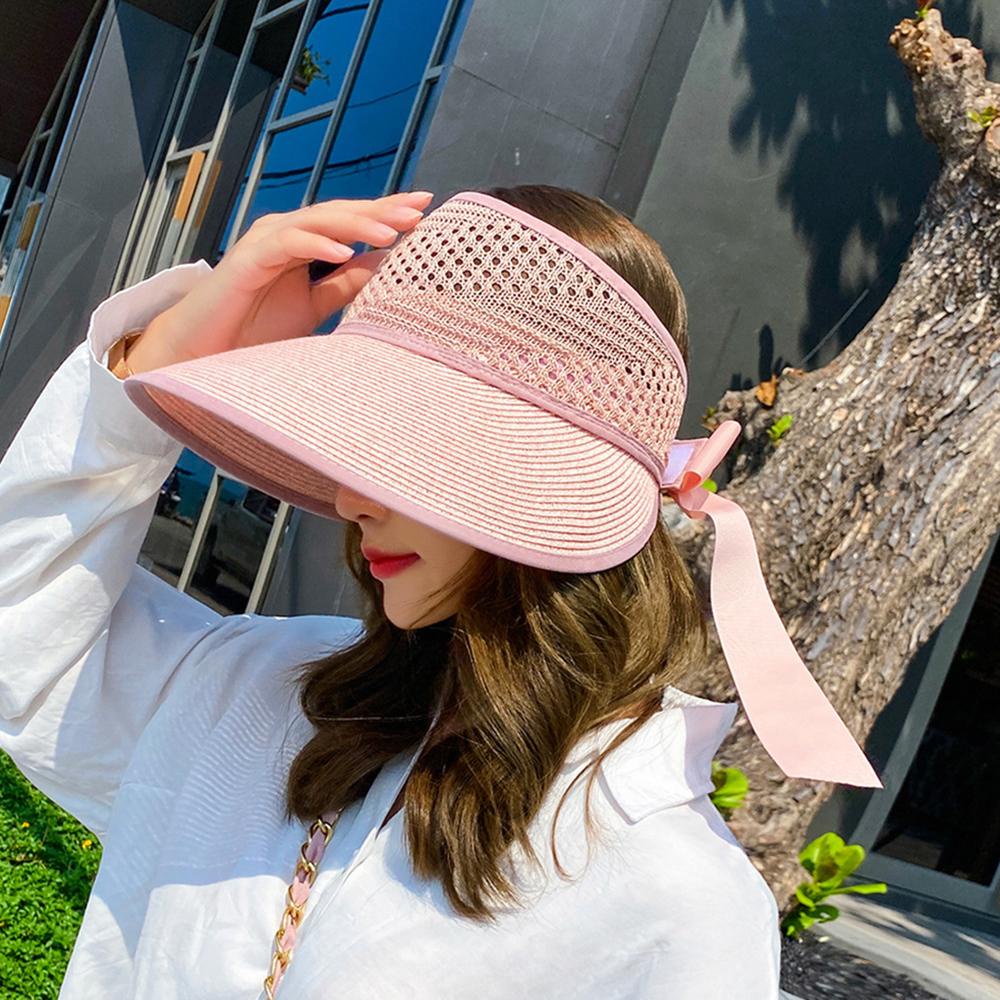 Mũ Bucket Mềm Mại Chống Nắng Đính Nơ Có Thể Điều Chỉnh Cho Nữ