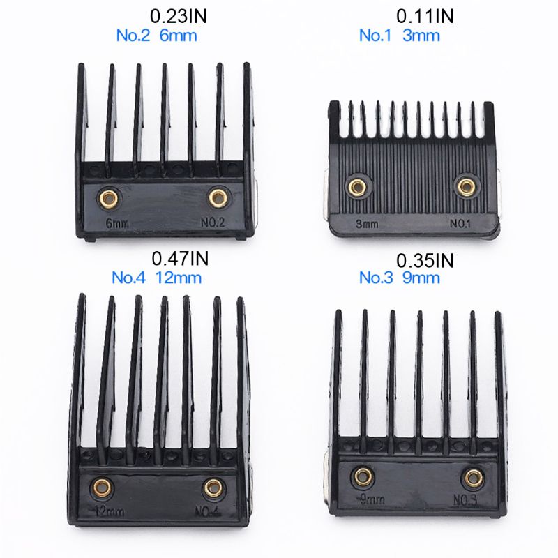 Bộ 4 Đầu Lược Giới Hạn Thay Thế Cho Tông Đơ Hớt Tóc 3 6 9 12mm