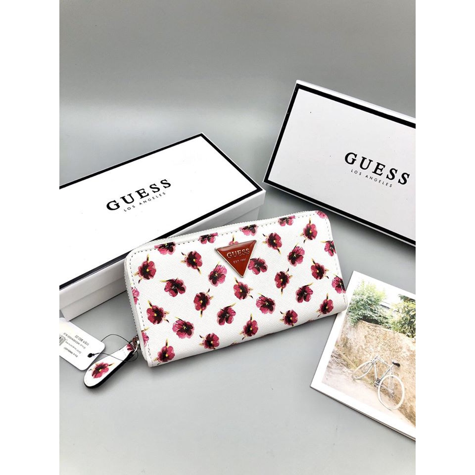 ❤❤ VÍ GUESS NỮ HOA DÂY KÉO ✅