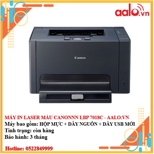 MÁY IN LASER MÀU CANONNN LBP 7018C ĐÃ QUA SỬ DỤNG - AALO.VN