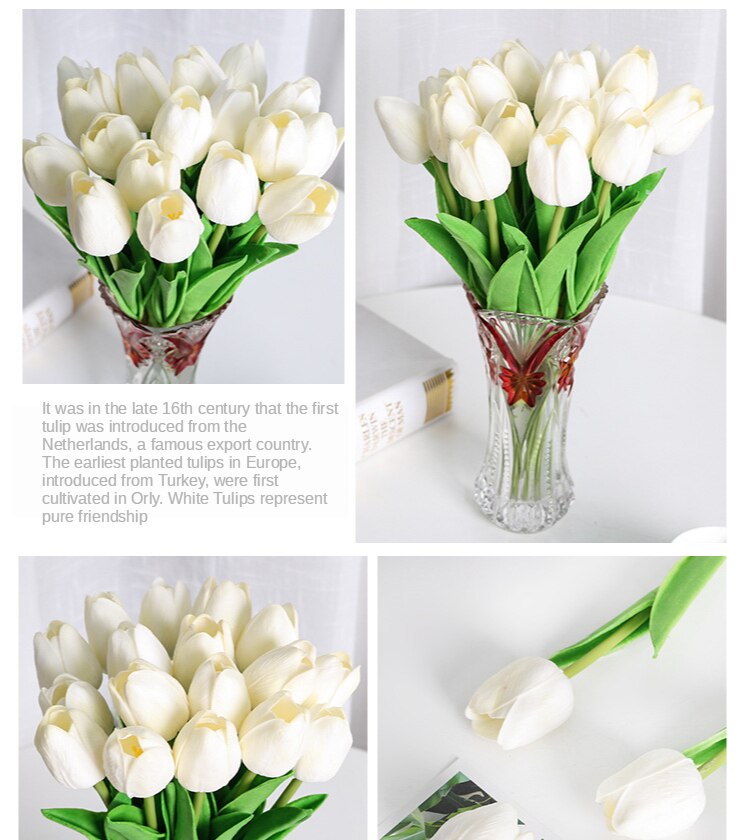 Hoa tulip Nhân Tạo mini Bằng Lụa Dùng Trang Trí Nhà/Tiệc Cưới