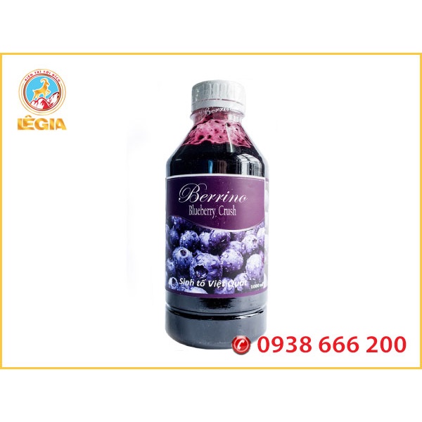 Sinh Tố BERRINO Việt Quất 1L (BLUEBERRY SMOOTHIE BASE)