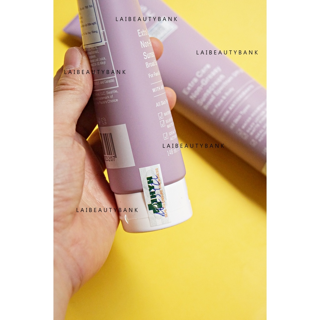 [148ml] Kem chống nắng body có chống nước Paula's Choice Extra Care Non-Greasy Sunscreen SPF 50