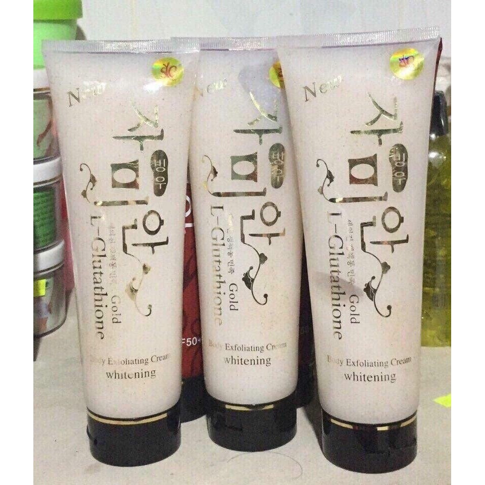 Tẩy Tế Bào Chết Có Hạt Hàn Quốc L-Glutathione whitening body exfoliating cream