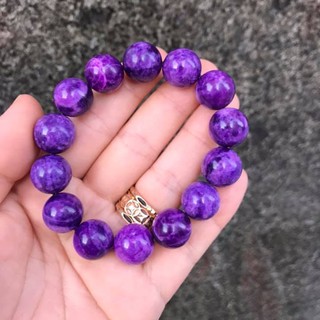  VÒNG TAY ĐÁ MẮT RỒNG TÍM 14LY