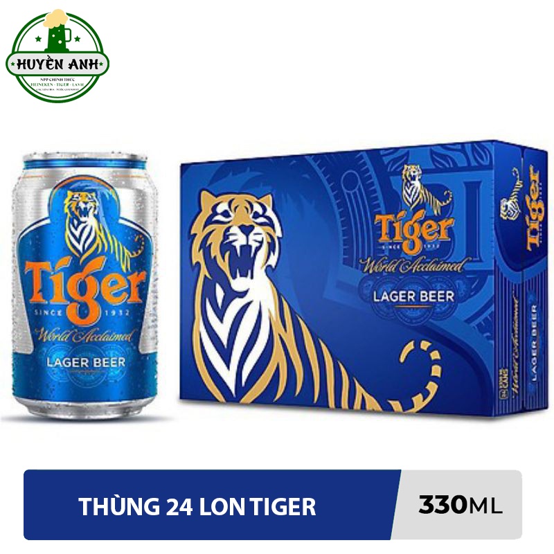 Bia Tiger Lon 330ml - 24 lon