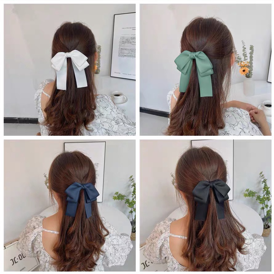 Kẹp tóc nữ nơ vải thời trang, phụ kiện tóc cho phái nữ Y171