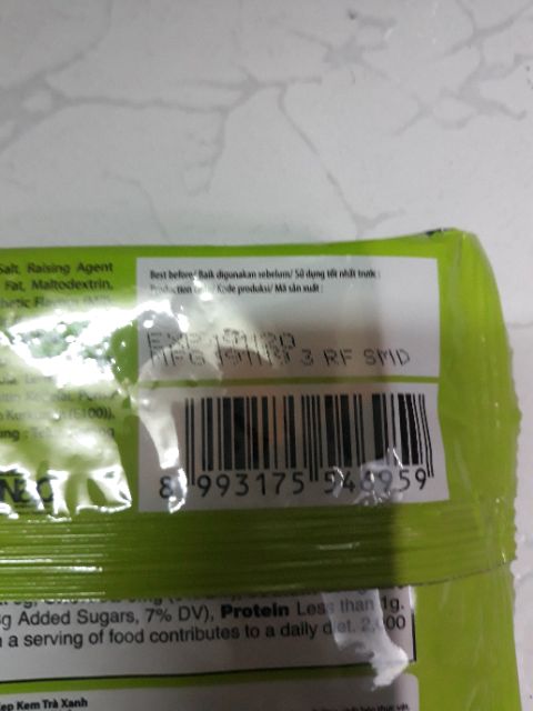 COMBO 10 GÓI NABATI 40g Trà Xanh date 8.2021