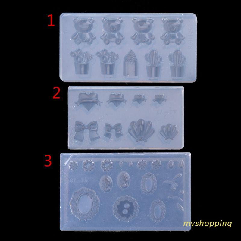 [Hàng mới về] Khuôn silicone tạo hình trang trí móng tay hình vương miện nữ hoàng