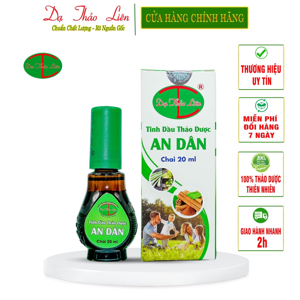 Tinh Dầu  An Dân Dạ Thảo Liên 100% Thảo Dược Thiên Nhiên 20ml | An Dan Da Thao Lien Essence 100% Natural Herbs 20ml