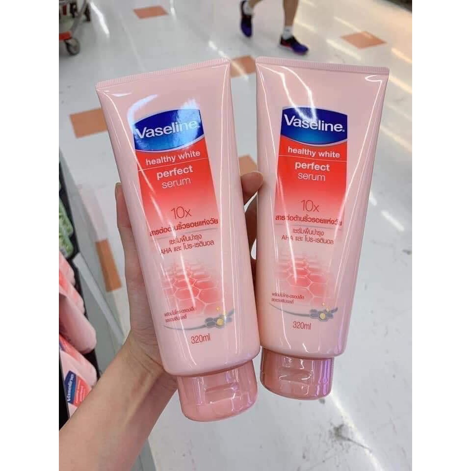 Sữa Dưỡng Thể Vaseline Perfect Serum 10X Tuýp 320ml