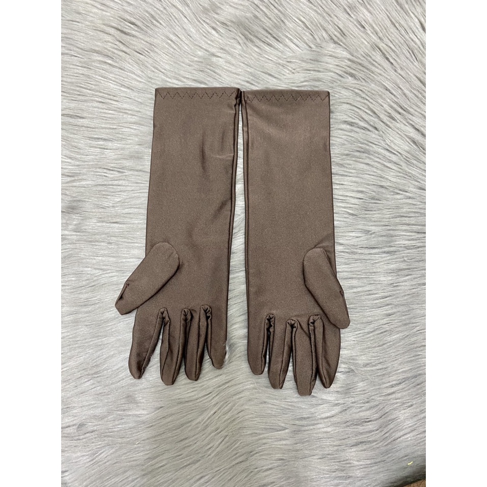 [HCM]Combo 5 đôi găng tay , dài 35cm  , thun lạnh 4 chiều , cao cấp LOẠI 1 có 2 mẫu bông và màu trơn, giao 5 màu ngẫu nh