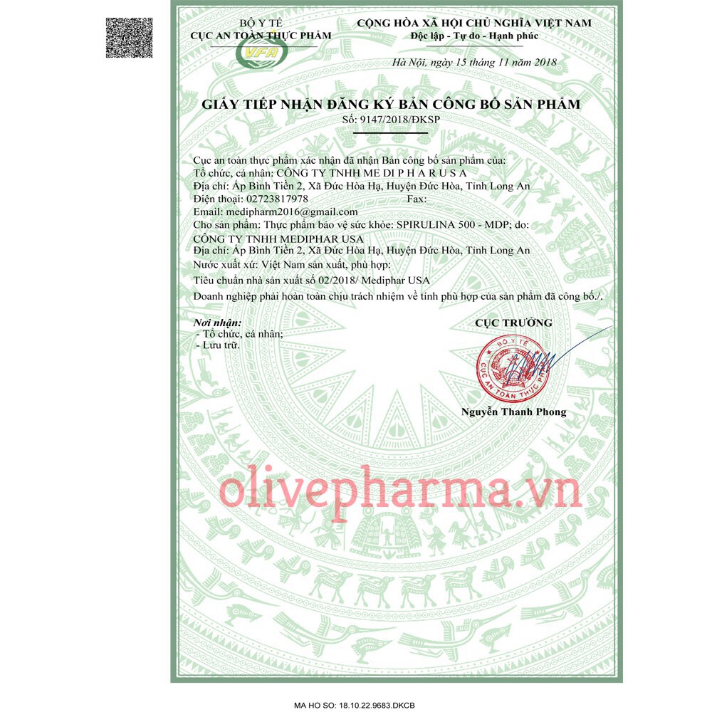 Tảo xoắn Spirulina Nhật Bản 2200 viên (Date 2023) | Thế Giới Skin Care