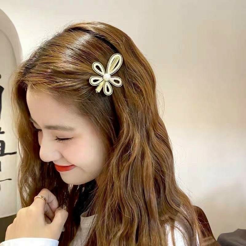 SÉT 5 KẸP TÓC HÀN QUỐC MẪU MỚI 05 SIÊU SANG ( TÔNG ĐEN)