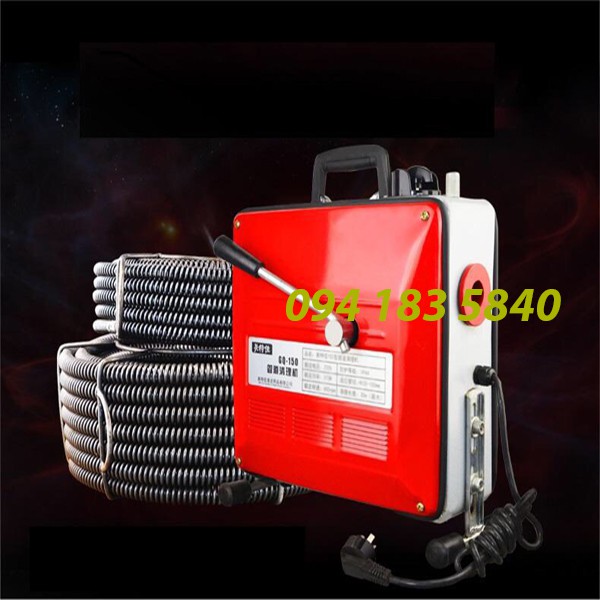 Máy thông cống GQ150-1800w công suất lớn phù hợp làm dịch vụ💎Freeship💎cuộn D22+cuộn D16+cuộn D8+đầu thông D16,22