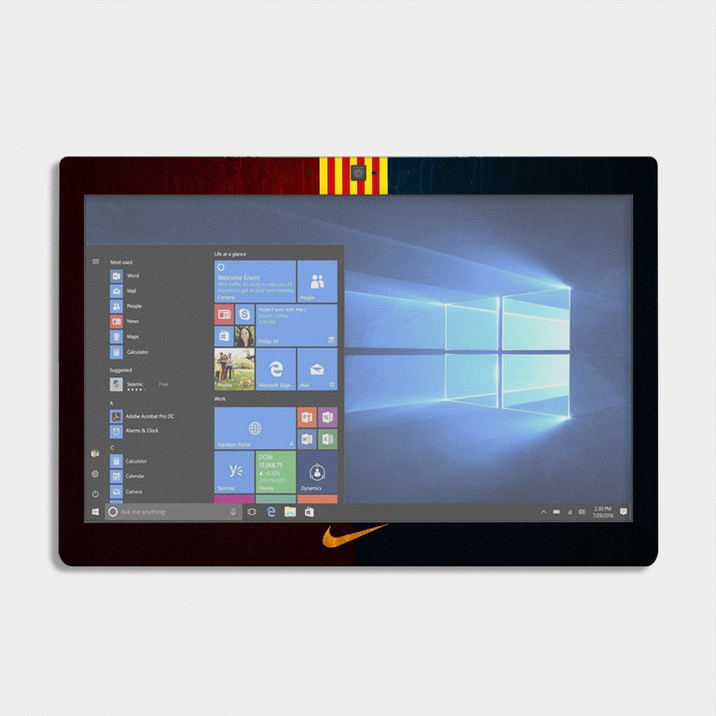 Miếng Dán Skin Laptop - Logo Barcelona / Có decal dán cho tất cả các hãng máy tính