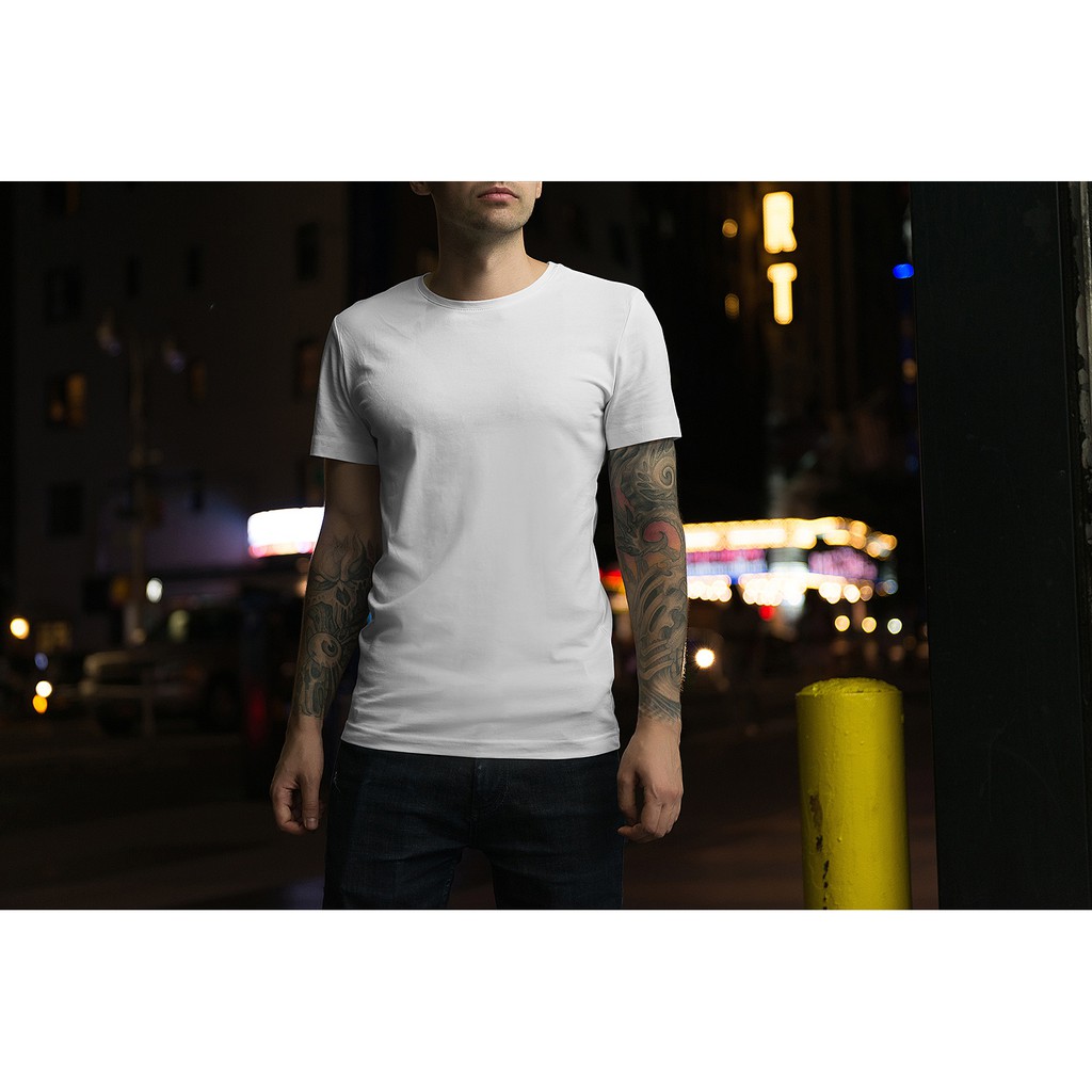 ÁO THUN TRƠN BASIC TRẮNG ĐEN NGẮN TAY CỔ TRON NAM NỮ của KADINO, ÁO PHÔNG TRƠN BASIC TRẮNG ĐEN | BigBuy360 - bigbuy360.vn