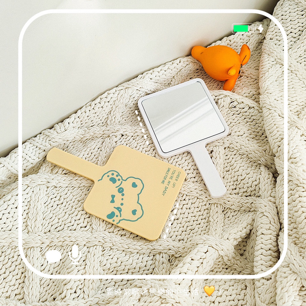 Gương trang điểm cầm tay cầm tay hoạt hình sáng tạo