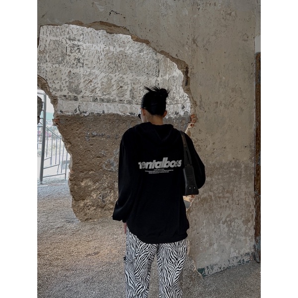 [CHÍNH HÃNG MENTALBOSS] Áo khoác hoodie phản quang Mentalboss private club nỉ bông