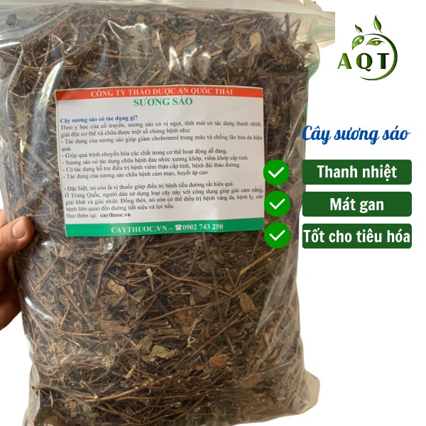 Cây Sương Sáo 1KG (Khô, Sạch) Nấu Thạch Đen Ăn Giải Nhiệt