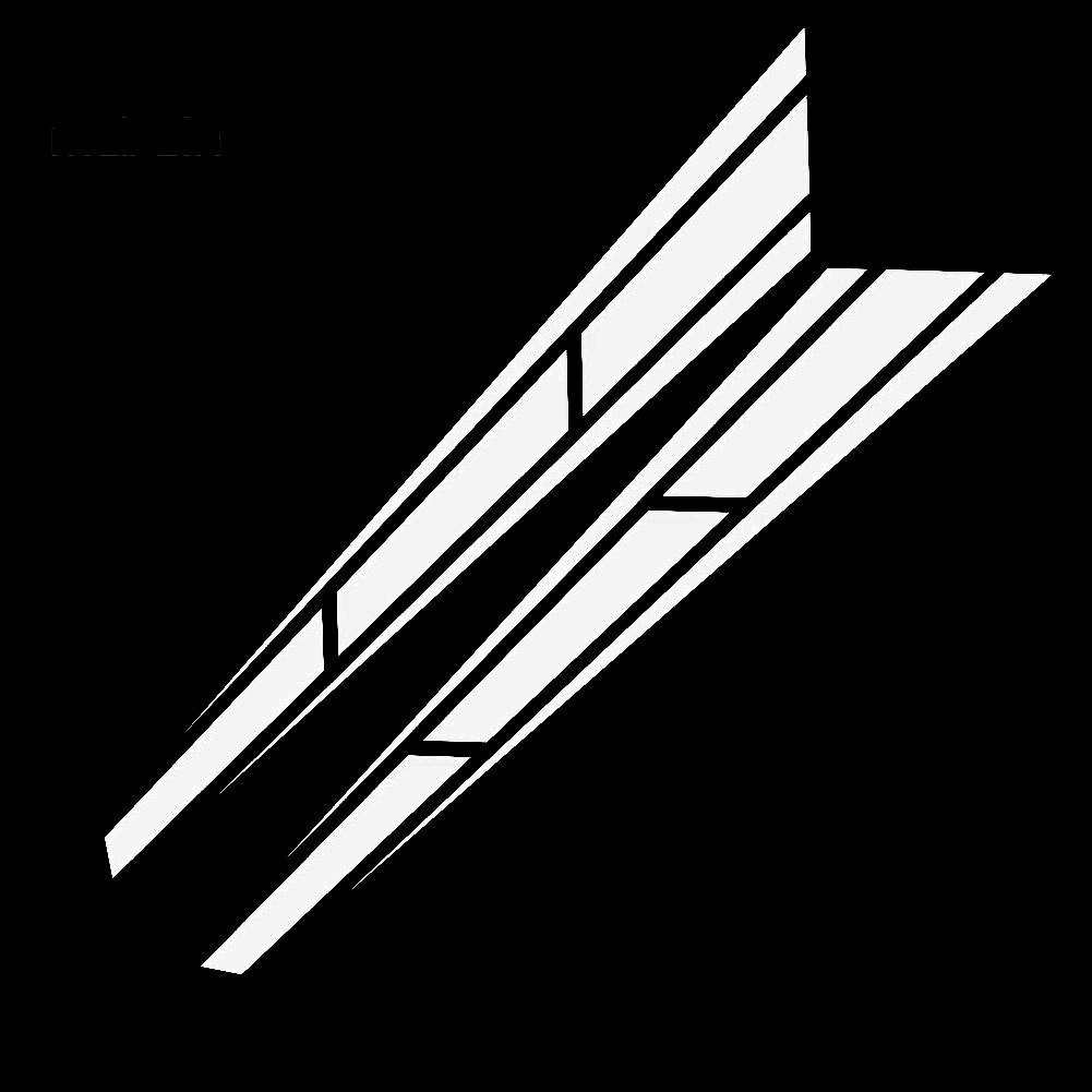 Set 2 Decal Sọc Dán Trang Trí Xe Ô Tô