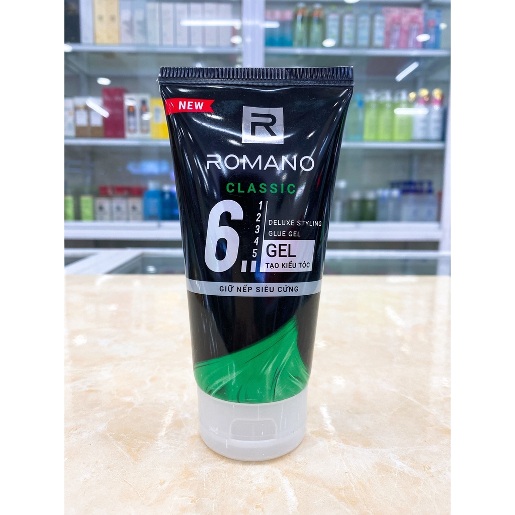 Gel Vuốt Tạo Kiểu Tóc Romano Classic 150g Mẫu Mới