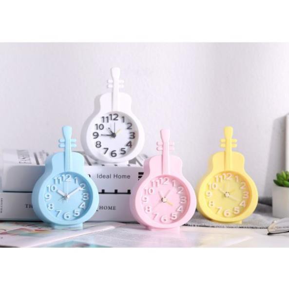 Đồng Hồ Báo Thức Để Bàn Mini Hình Cây Đàn - Đồng Hồ Báo Thức Nhiều Màu Sắc Giá Cực Sinh Viên