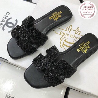 Dép Hermes quai óng ánh