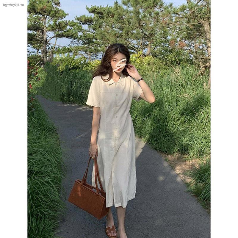 Đầm Sơ Mi Màu Sắc Thời Trang Mùa Hè Cho Nữ