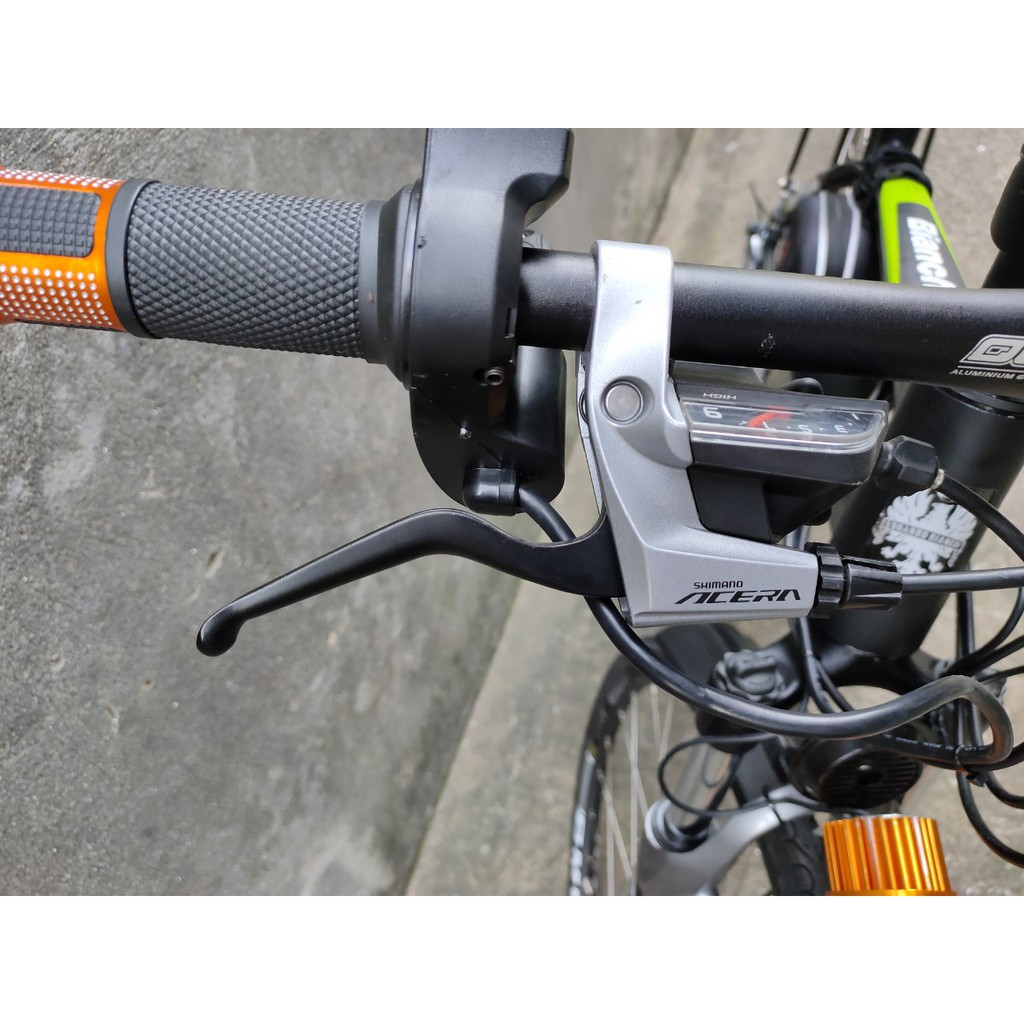 Tay ga xe điện đa năng MÀU VÀNG từ 0-99v , có nấc BẬT ĐÈN