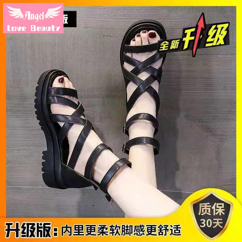 Giày Sandal Đế Mềm Nâng Chiều Cao Chống Trượt Thời Trang Mùa Hè 2022 Cho Học Sinh