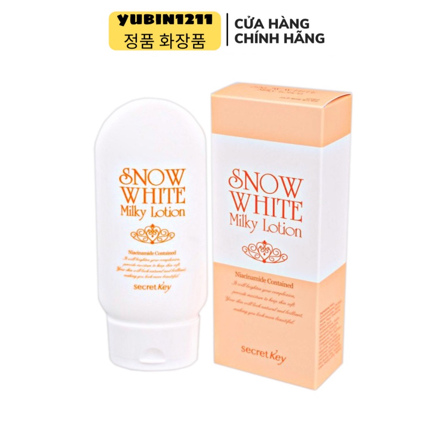 Sữa dưỡng thể trắng da Secret Key Snow White Milky Lotion 120g