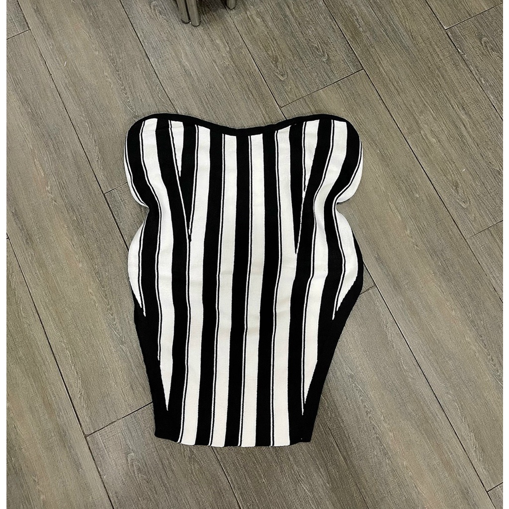 Áo ống ôm body màu đen Quảng Châu