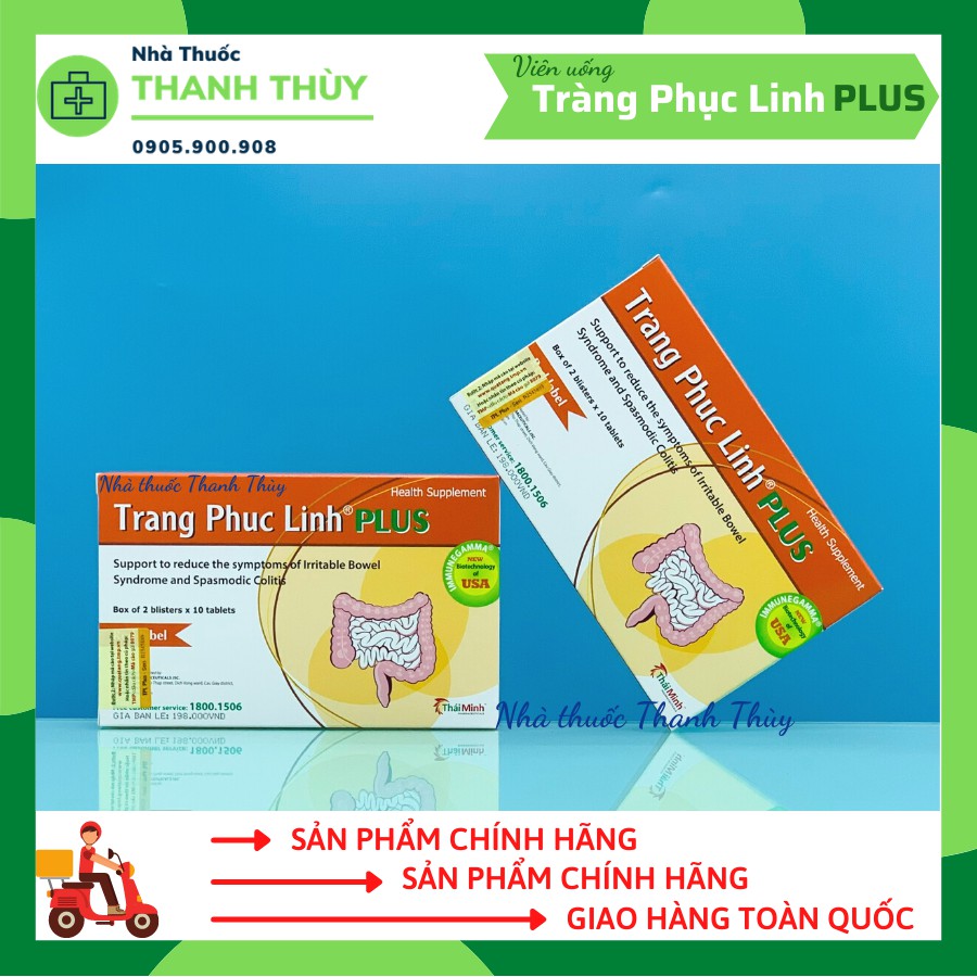 TRÀNG PHỤC LINH PLUS - Hộp 20 Viên  Hỗ Trợ Hội Chứng Ruột Kích Thích Và Đại Tràng Co Thắt