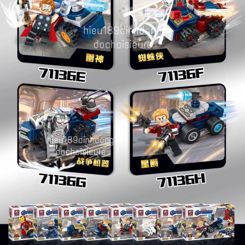 Lắp ráp xếp hình siêu anh hùng 71136