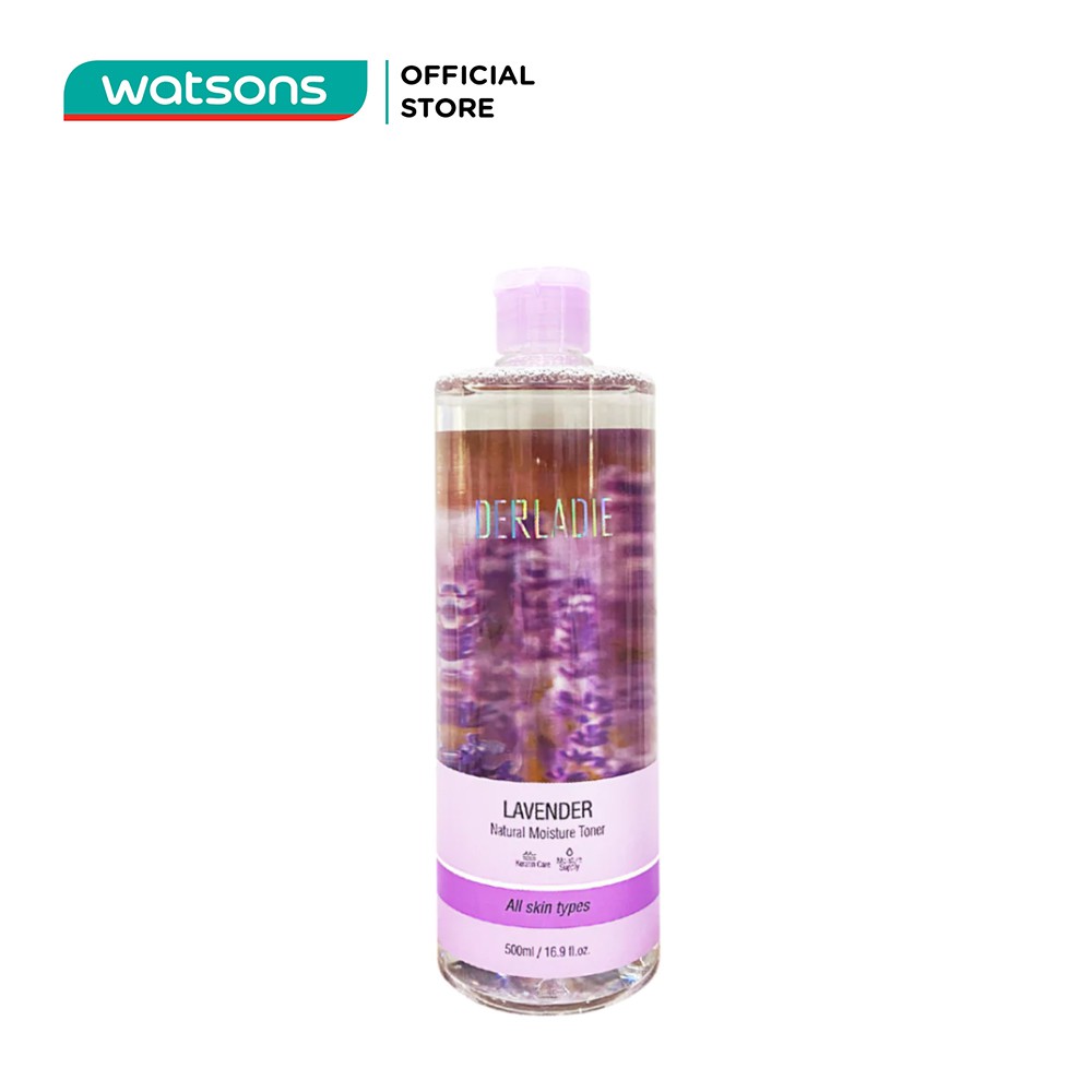 Nước Hoa Hồng Derladie Lavender Natural Moisture Kiềm Dầu Dành Cho Mọi Loại Da 500ml