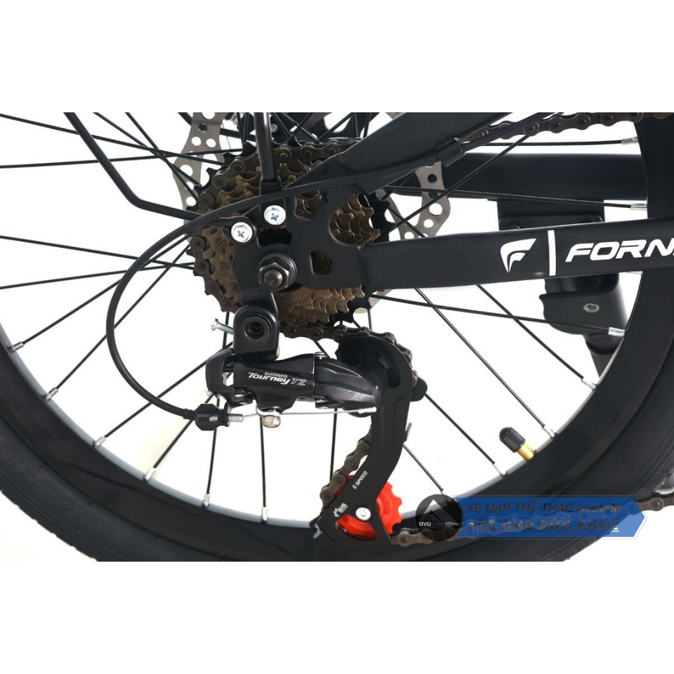 Xe đạp gấp FORNIX PRAVA NEW 2022, Khung sườn HỢP KIM THÉP cao cấp, Trọng lượng 12.5kg, Vòng bánh 20inches, Màu NÂU