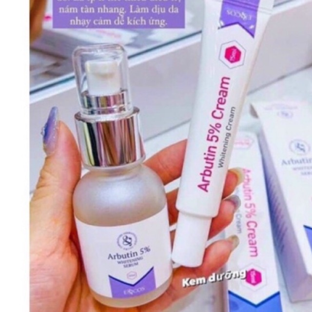 KEM ARBUTIN 5% ENCOS E&COS❤️FREESHIP❤️ BỘ DƯỠNG TRẮNG DA MỜ THÂM NÁM ALPHA ARBUTIN 5%