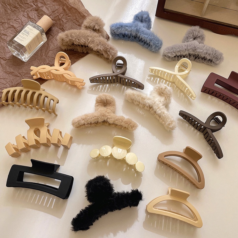 Kẹp Tóc Cỡ Lớn Phong Cách Hàn Quốc Thời Trang Thu Đông Cho Nữ