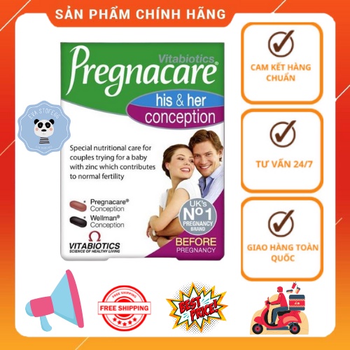 Vitamin pregnacare him her conception cho 2 vợ chồng