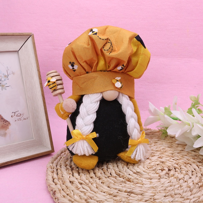 Mô Hình Búp Bê Yêu Tinh WMMB Bumble Bee Gnome Scandinavian Tomte Nisse Dwarf Thụy Điển Trang Trí Nhà Cửa Nông Trại