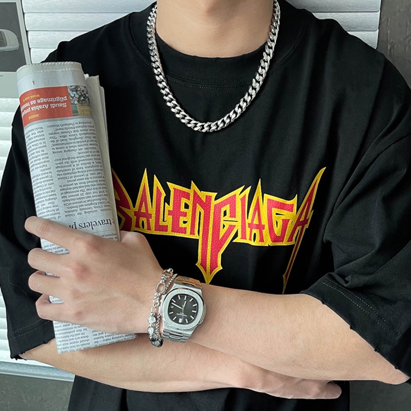 Vòng cổ Thép Titan Phong Cách hip-hop Âu Mỹ Cá Tính Cho Nam Và Nữ