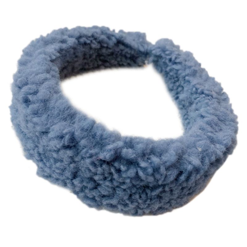 Băng Đô Cài Tóc Vải Lông Dày Dặn Màu Sắc Kẹo Ngọt Thời Trang Mùa Đông