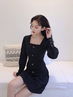 [ORDER] VÁY KHUY CỔ VUÔNG(ảnh thật up cuối)