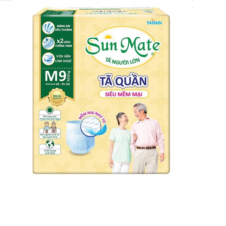 Tã quần người lớn siêu thoáng SunMate M9