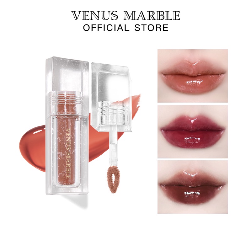 [Hàng mới về] Son bóng VENUS MARBLE 3g dưỡng ẩm siêu sáng bóng làm đẹp cho nữ