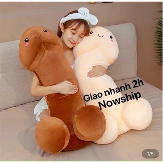 Gấu bông con ciu siêu to, ciu bông quà tặng hàng mềm min loại 1