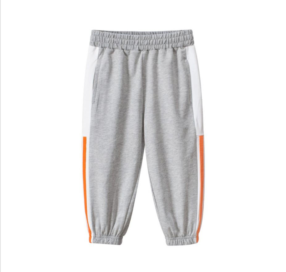 Children's Pants Sweatpants Pocket Design Vertical Pattern Pattern Ready for Autumn and Winter