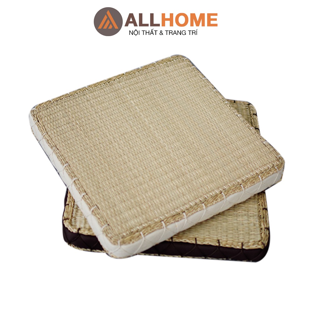 Đệm Cói Ngồi Bệt Hình Vuông ALLHOME Decor Trang Trí Nhà Cửa, Quán Cà Phê, Homestay Phong Cách Vintage