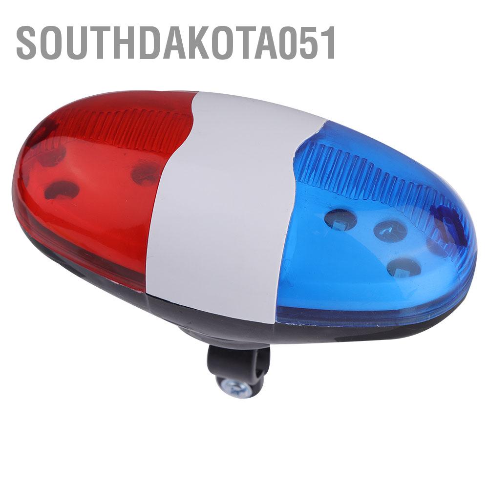 Southdakota051 waterproof Bicycle Cycling Horn Bell 6 LED Light 4 Tunes 120dB
